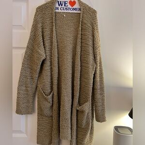 Large 2 pocket tan duster